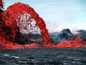 Spewing Lava